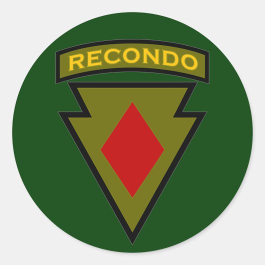 5. Infanteriediv Recondo-Taschenpatch 1 Runder Aufkleber (Vorderseite)