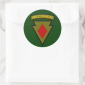 5. Infanteriediv Recondo-Taschenpatch 1 Runder Aufkleber (Tasche)