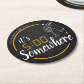 5 Irgendwo Polterabend trinken Untersetzer Gefalle (Angewinkelt)