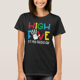 5 Jahre 5. Geburtstag High Five Es ist mein Geburt T-Shirt