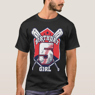 5 Jahre alt 5. Baseball Geburtstagsparty Jungs T-Shirt