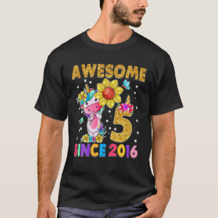 5 Jahre alt 5. Geburtstag Einhorn Girl Phantastisc T-Shirt