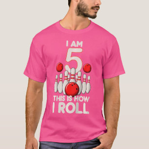 5 Jahre alt Bowling Party 5. Geburtstag ist, wie i T-Shirt