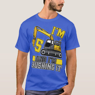 5 Jahre alt Crushing it Construction Truck 5. Birk T-Shirt