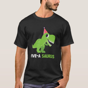 5 Jahre alt Dinosaurier Geburtstag 5. Rex Dino Fiv T-Shirt