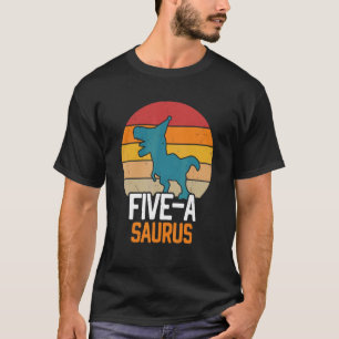 5 Jahre alt Dinosaurier Geburtstag 5. Rex Dino Fiv T-Shirt
