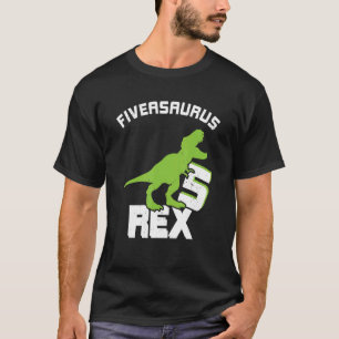 5 Jahre alt Dinosaurier Geburtstag 5. Rex Dino Fiv T-Shirt