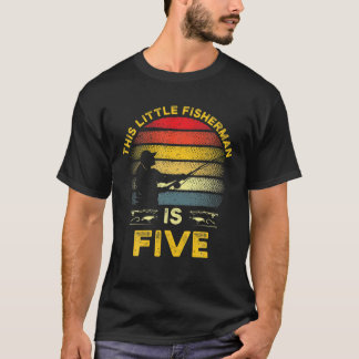 5 Jahre alt Fischerei Geburtstagspartei Fischer 5T T-Shirt