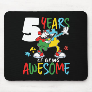 5 Jahre alt Geburtstag Autistischer Junge Autismus Mousepad