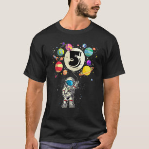 5 Jahre alt Geburtstag Junge gibt Astronaut 5. Geb T-Shirt