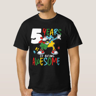 5 Jahre alt Geburtstag Junge oder Mädchen Autismu T-Shirt