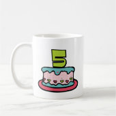 5 Jahre alt Geburtstagstorte Kaffeetasse (Links)