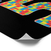 5 Jahre alt Geschenke Gebäude Blocks 5th Birthday Poster (Ecke)