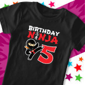 5 Jahre alt Karate Ninja Party Kinder 5. Geburtsta T-Shirt