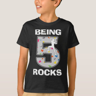 5 Jahre alt sein ist großartig Kletterer 5. Geburt T-Shirt