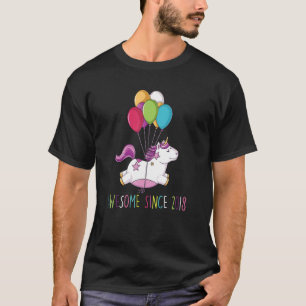 5 Jahre Alte Geschenke Girl Teens Ballon Unicorn 5 T-Shirt