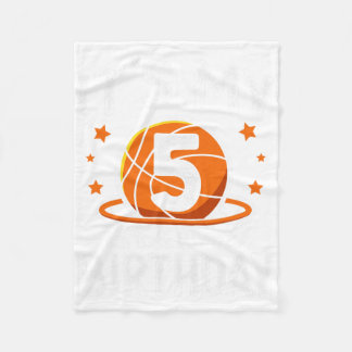 5 Jahre alte Kinder Bysketbyll Sport 5th Birthday  Fleecedecke