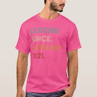 5 Jahre alte Legende seit Januar 2021 5. Geburtsta T-Shirt