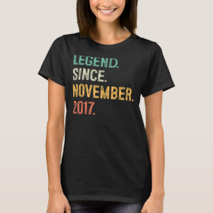 5 Jahre alte Legende Seit November 2017 5. Geburts T-Shirt