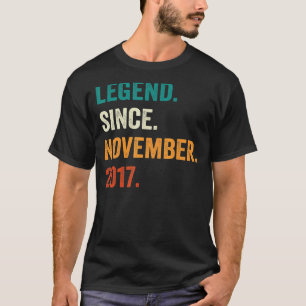 5 Jahre alte Legende Seit November 2017 5. Geburts T-Shirt