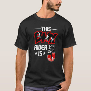 5 Jahre Alte Radfahrer Bmx Geburtstagsparty Decora T-Shirt