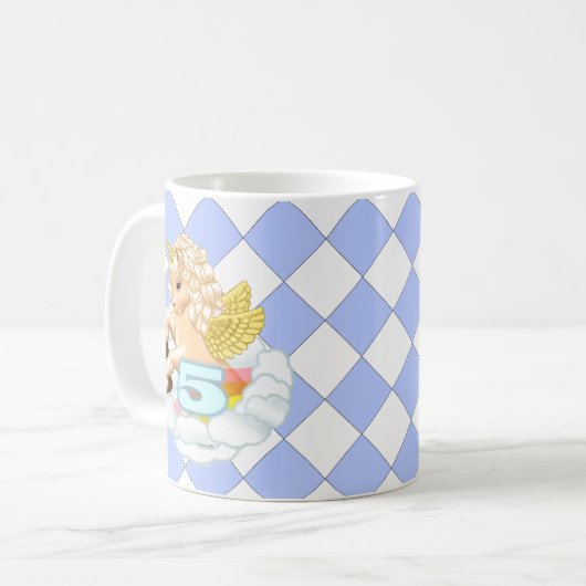5 Jahre alte Tasse Unicorn (Vorderseite Links)
