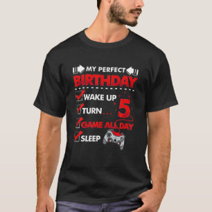5 Jahre alter Gamer Mein 5. Perfekter Geburtstag G T-Shirt
