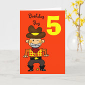 5 Jahre alter Geburtstag Karte (Gelbe Blume)