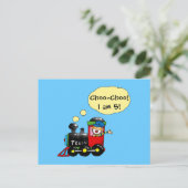 5 Jahre alter Geburtstag Postkarte (Stehend Vorderseite)