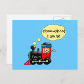 5 Jahre alter Geburtstag Postkarte (Vorne/Hinten)