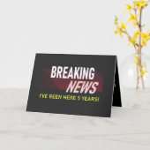 5 Jahre Arbeit Jahrestag 5. Mitarbeiterbewertung Karte (Gelbe Blume)