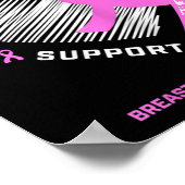 5 Jahre Brustkrebserkrankung 5 Jahre Krebs kostenl Poster (Ecke)