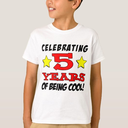 5 Jahre Cool T-Shirt (Vorderseite)