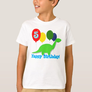 5 Jahre Geburtstags-Dinosaurier-steigt T - Shirt