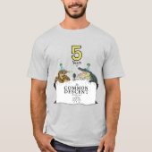 5 Jahre gemeinsamer Abstammungspodcast T-Shirt (Vorderseite)