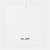 5 Jahre Jubiläum Foto Geschenk Keepake Ornament Aus Metall (Rückseite)