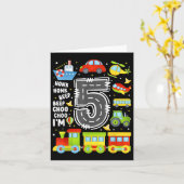 5 Jahre Jungen Mädchen Kinder 5. Geburtstag Transp Karte (Gelbe Blume)