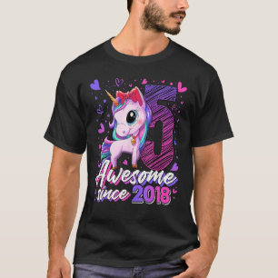 5 Jahre Niedliches Einhorn Geschenke 5. Geburtstag T-Shirt