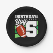 5 Jahre Party Thema 5. Geburtstag Junge Pappteller (Vorderseite)