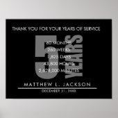5 Jahre Ruhestand oder Mitarbeiterdankeschön-Gesch Poster (Vorne)