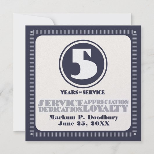 5 Jahre Serviceprämie für Mitarbeiter in der benut (Vorderseite)