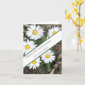 5. Jahrestag, bearbeitbar Karte (Gelbe Blume)