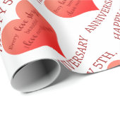 5. Jahrestag Geschenkpapier (Rolleneckpunkt)