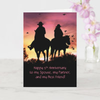 5. Jahrestag Land Western Cowboy und Cowgirl