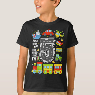 5-jährige Jungen Mädchen Kinder 5. Geburtstag Tran T-Shirt