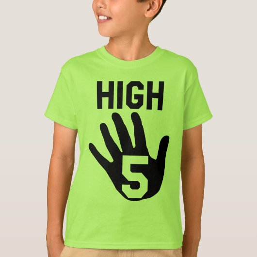5-jähriger Geburtstag "High 5"-T - Shirt (Vorderseite)