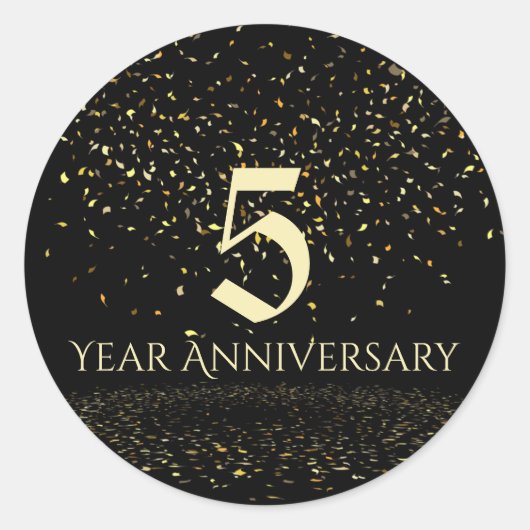 5-jähriger Umschlag Aufkleber (Vorderseite)