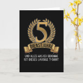 5-jähriges Firmenjubiläumsunternehmen Karte (Gelbe Blume)