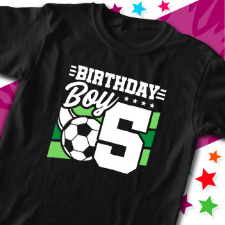 5-jähriges Fußball-Party 5. Geburtstagskind T-Shirt