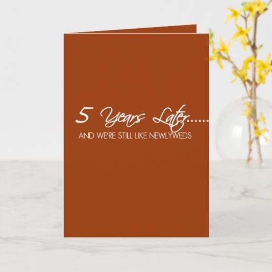 5-jähriges Hochzeitstag Karte (Gelbe Blume)